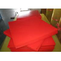 Bendable Virgin Polyurethane Plastic Sheets For Paper Making , Red PU Sheets