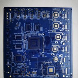 China TG170 8 da máscara azul de superfície da solda do revestimento de ENIG da placa do PWB da camada Fr4 furo mínimo 0,2 supplier