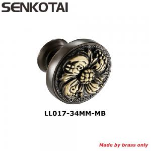 Antique Brass furniture knob for Cabinet Hardware Round Knob with Dia32mm,34mm,38mm