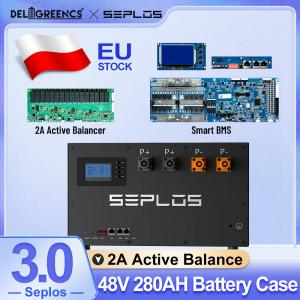 China Deligreen Seplos 51.2V Metal Kits Active Balancing 3.0 BMS Lifepo4 Battery 200A ABMS For Home Power supplier