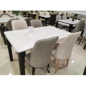 China Manutenção fácil da mesa de centro moderna artificial da madeira maciça da superfície do mármore supplier