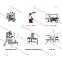 China Automatic Bread Packaging Line PLC Control 35-150 Bags/Min Capacity on sale