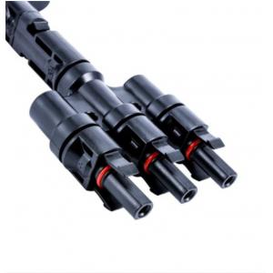 China T Branch Mc4 Solar Connector , IP68 Mc4 Male And Female Connectors supplier