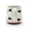 Ceramic Handmade Cups Unique Geometric Smart Black And White Ceramic Coffee Mug For Gift