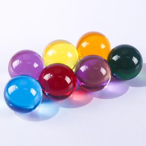 Custom transparent Contact Juggling Ball Magic Tricks Crystal Ultra Clear Acrylic Resin Ball Manipulation Juggling ball