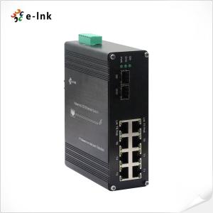 産業用2.5G 8ポート PoE+ スイッチ 2x10G SFP+ イーサネット スイッチ DIN-レールマウント