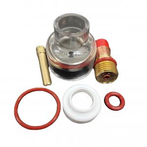 China 2.4 mm TIG Welding Torch Stubby Gas Lens Glass Cup Kit for WP-17/18/26 Air Cooling supplier