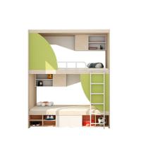 China Space-Saving Hotel Bed Modern Minimalist Style Iron Bunk Bed with Large Storage Space on sale
