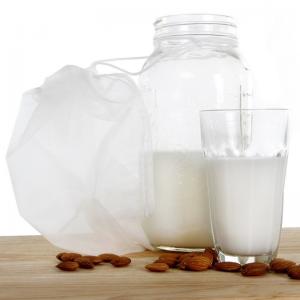                  Reuse Nylon Drawstring Nut Milk Filter Bag for Cheese Juices Nut             