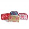 China Waterproof Custom Cosmetic Bags , PVC Printed Zipper Tiny Toiletry Makeup Pouch Bag wholesale