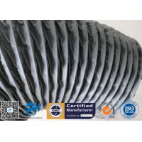 China PVC Coated Fiberglass Fabric Grey Flexible Ventilation Air Ducting Vent Hose on sale