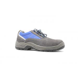 China Suede Leather Upper Fashionable Athletic Safety Shoes For Workplace Mesh Lining supplier