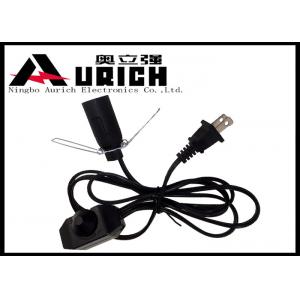 Electrical Ul Approved Salt Lamp Power Cord With Dimmer Switch E12 Lamp Holder