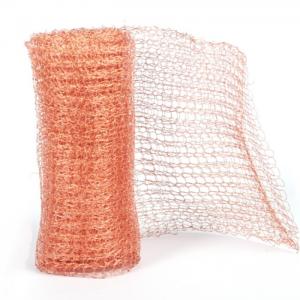 100% Pure Copper Mesh Knitted Metal Wire Mesh For Pest Control ODM Available