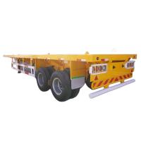 China 2 Axle Lorry Container Trailer 20FT ISO Tank Container Flatbed Semitrailer on sale