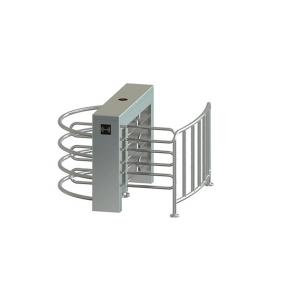 304 Stainless Steel Half Height Turnstile Gate IP55 Electronic Servo Motor Optional