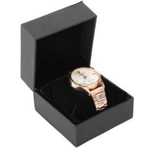Velvet Wrist Watch Packaging Box Custom Size Accepted CMYK Offset Printing