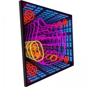 Neon Abyssal Mirror Craftsmanship Meets Customized LED Innovation 3D Glass Decoration