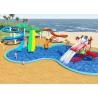 China Swimming Pool Water Park Design / Constrction , Holiday Resort Water Slide Design wholesale