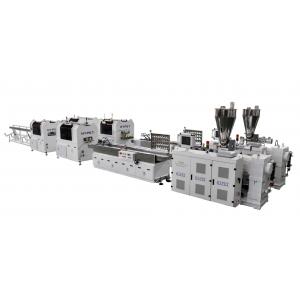 PVC Cable Duct Trunk Production Line With Vertical Gear Box PVC Profile Twin Screw Extruder