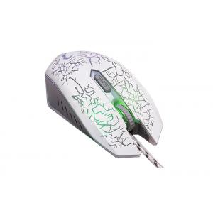 Small Luminous Gaming Mouse White , Optical Gaming Mouse Easy Operation