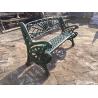 Outdoor Furniture Moose Metal Park Benches , Cast Iron Garden Chairs For Park