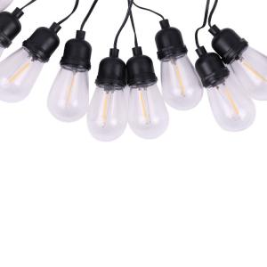 5V 1.5W DC Solar Powered LED String Lights 20 Vintage Edison Bulb String Lights