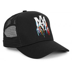 Minimalistic Embroidered Logo Cap in Black with White Logo Color