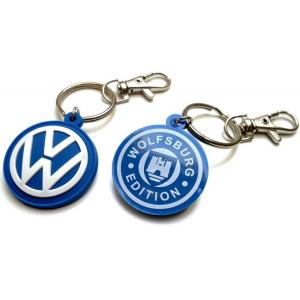 Rubber Keychain for VW Golf GTI PVC key fob Keyring fits: Volkswagen VR6 G60 R32