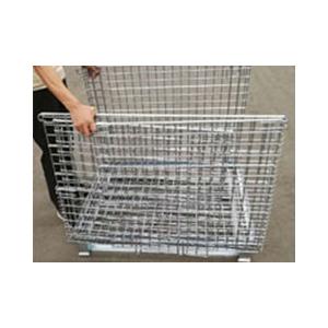 China Cajera de malla de alambre de almacenamiento / contenedor plegable de malla de alambre de 800-1500 kg wholesale