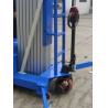 China 14M 300Kg Loading Capacity Motorized Aluminum Aerial Work Platform With Quadruple Mast wholesale