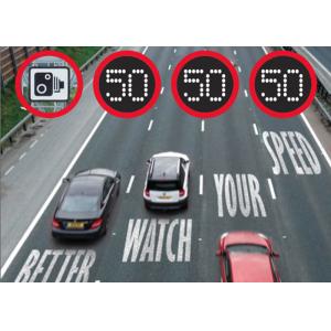 Data Logger Residential Variable Speed Limit Signs Environment Friendly For Easy Maintenance