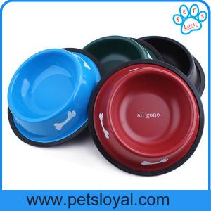 High Quality Stainless steel dog bows print dog bowl Melamine material pet bowl