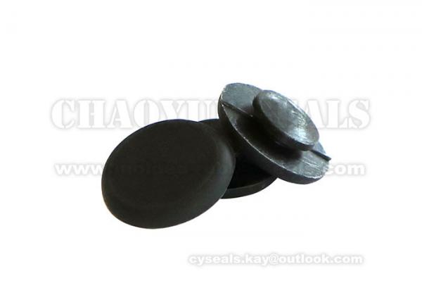 Medical Industry Rubber Bumpers Black Frost Surface High Temperature Resistance