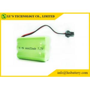 7.2V 650mah AAA Nickel Metal Hydride Rechargeable Batteries With Green PVC