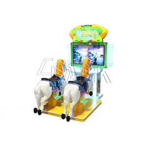 Cheap price coin operated storefront video horse racing game EPARK children swing rides on machine for sale