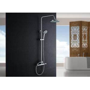 Copper Round Tube Waterfall Shower System , Bathroom Shower Set Precise ROVATE
