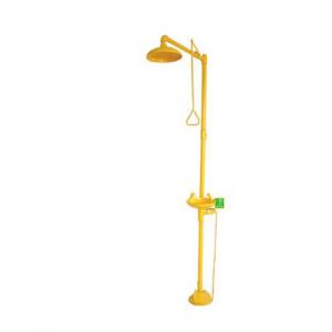 China Carbon Steel Emergency Shower &amp; Safety eyewash Composite stand wholesale