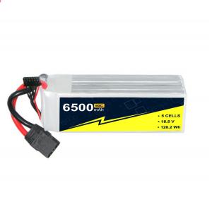 Fast Charge Capable RC Car Lipo Battery Hard Case 18.5V 5S 6500mah 60C