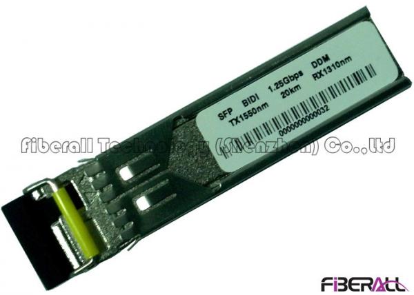 Bidirectional Fiber Optic Transceiver LC SFP Module For Gigabit Ethernet