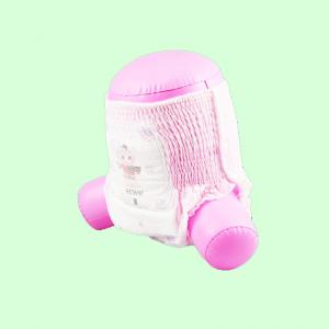 China Soft Nowoven Frabic Baby Panty Diaper for Babies in Convenient Pull Up Style supplier