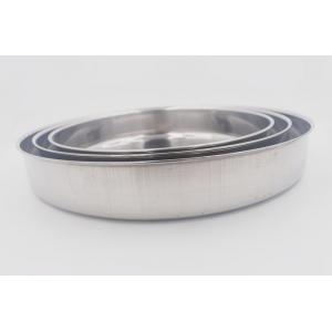 28+32+36cm TV shopping stainless steel durable baking dishes kitchen big round tray