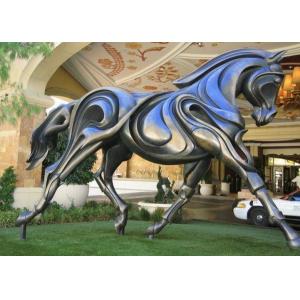China Outdoor Horse Statues , Bronze Running Horse Sculpture Contemporary Design supplier