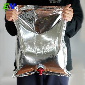 Customized Size Bag In Box Metallized Spout Pouch For Liquid Packaging With Butterfly Nozzle