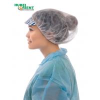 China Non Woven Surgical Head Hair Cover Nonwoven Disposable Hair Cap Medical Peaked Cap Disposable Hat on sale