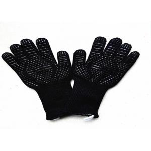 Insulated Barbecue Oven Heat Resistant Work Gloves Non Slip Customized Logo