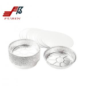 China FDA Disposable Round Foil Trays Aluminum Pizza Pan With Lids supplier
