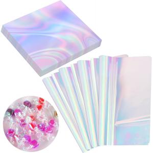 Cellophane Sheets Iridescent Cellophane Wrap Gift Wrap For Iridescent Film Crafts Decoration Holographic Candy