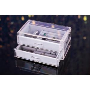 7.48x4.52x3.54" Tabletop Jewelry Organizer , Clear Acrylic Jewelry Organizer Drawers