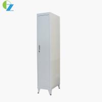 China 1mm Vertical Single Door Steel Locker Staff Gym Locker With Metal Feet on sale